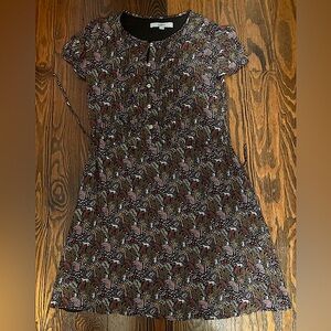 Fall Loft dress (never worn) with colorful animals and plants